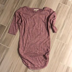Express Dolman Sleeve Plush V Neck